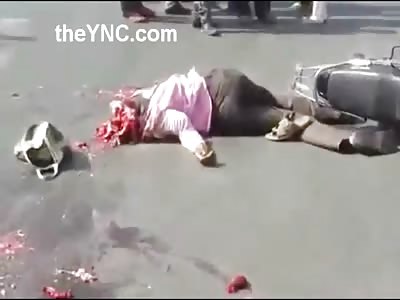 Dude Killed Brains Splattered, Head Smashed and Filmed with and HD Camera