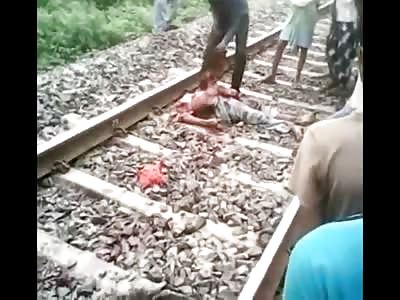 Worker Fed Up with Cleaning Train Suicides Slams Dead Guys Head on the Ground