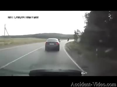 Motorcycle ripped apart in a Disturbing Accident