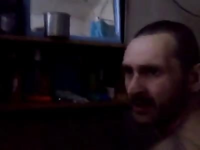 Bandit in the Ukrainian prison scoffs on prisoners