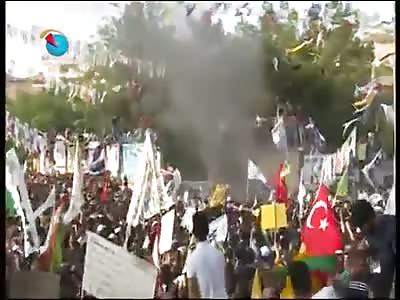 Explosion at a rally in Kurdistan