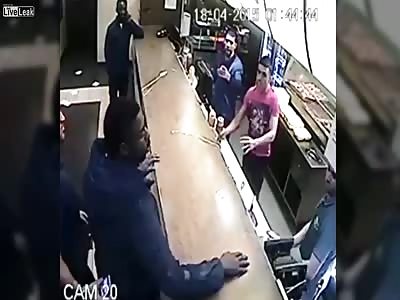 Guy Goes Apeshit In Kebab Shop