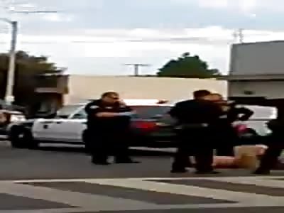Cops beat stupid black