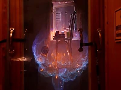 Gas-leak: Kitchen Explodes in Slow Motion