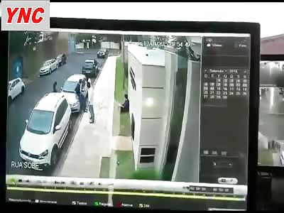 CAR CRASHES INTO GROUP OF PEOPLE
