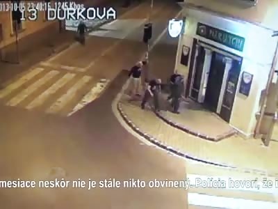 Russian Neo Nazi Skin Heads Attack Students CCTV Footage