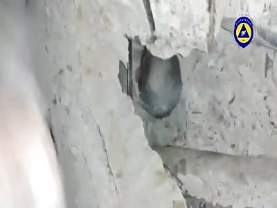 Rescuing a 2 Month Old Baby From The Rubble of a Collapsed Building