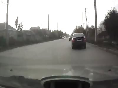 CAR CRASH RUSSIA GIRL THROWN OUT