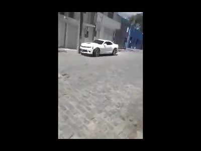 Sportscar Driver Not Looking to The Road Crashes Into a Pole (LOL)