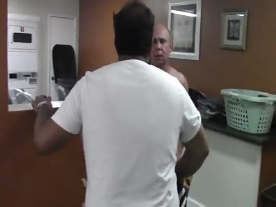 Exhibicionist gets confronted by angry husband!!