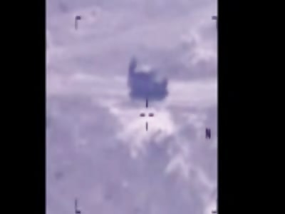 Air Strike of Moving ISIL Armed Truck Technical