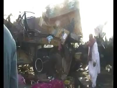 dangerous road accident in pakistan