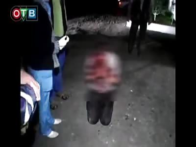 Drunk Russian driver got beaten up.