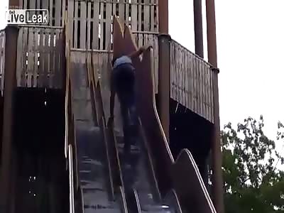 Let's play at the slide....