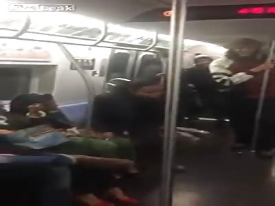 Black people can't behave in the NYC subway train!