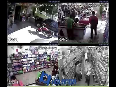 4 ANGLES OF A SHOOTING INSIDE MARKET