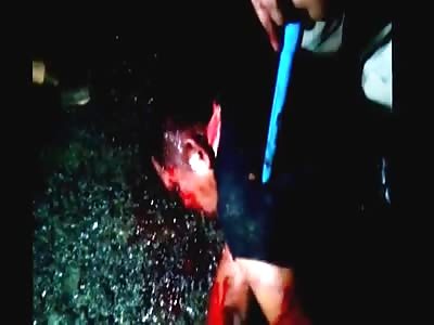 SHOCKING: MAN BATHED IN BLOOD AND BEATEN BY MOB DIES JUST AFTER