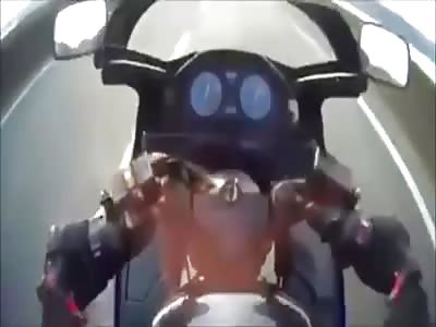 MOTORCYCLE FALL - FIRST PERSON VIEW