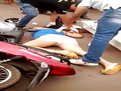 GIRL HAD CRUSHED HEAD IN MOTORCYCLE ACCIDENT