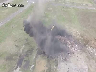 CHIMNEY COLLAPSES ON TRACTOR