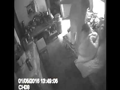 WOMAN BRUTALLY BEATING MOTHER-IN-LAW