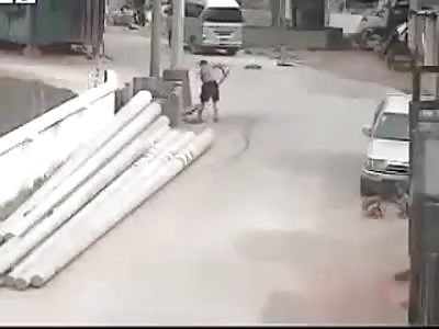 TWO CHILDREN RUN OVER BY VEHICLE