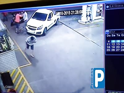RUTHLESS MURDER ATTEMPT AT GAS STATION