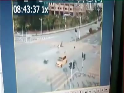 Fatal Motorcycle Accident caught on CCTV