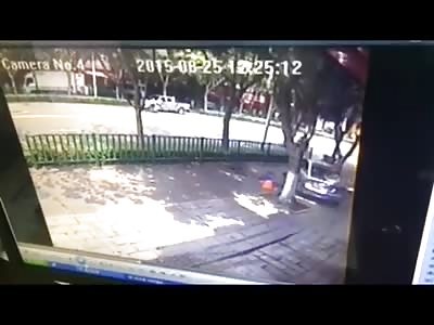 DRIVER OF THE YEAR RUNS OVER PERSON 4 TIMES