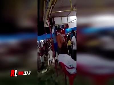 DRUNK MAN GETS VIOLENT FLYING KICK