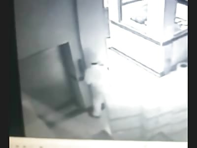 MAN FALLS IN ELEVATOR WELL
