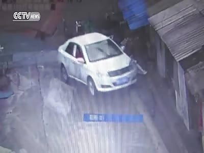 CONFUSED DRIVER NEARLY KILLS A WOMAN