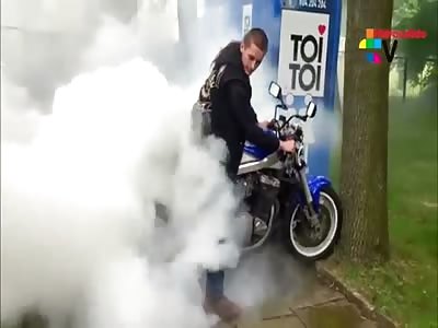 A GENIUS AND HIS MOTORCYCLE