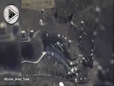 RUSSIA PUBLISH THE FIRST VIDEO TARGETING TERRORISTS, MERCENARIES SITES BY THE AVIATION