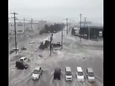 AWESOME FLASH FLOOD IN ASIA