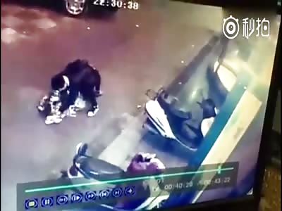 DRUNK WOMAN LYING IN THE STREET IS RUN OVER BY CAR