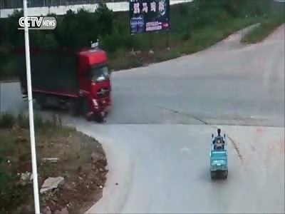 MOTORIST MIRACULOUSLY SURVIVED ACCIDENT WITH TRUCK