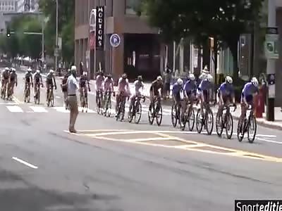 accident in a bike race