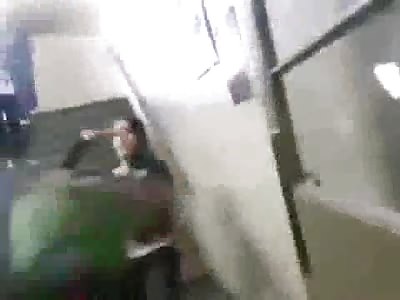 Girls Fight in College Ends with a Stomp to the Face 