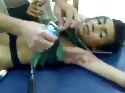 Boy is impaled with a metal rod from his scrotum to his shoulder
