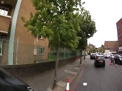 Pedestrian filmed pushing cyclist off her bike 