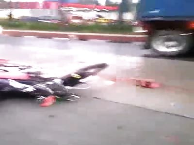 Motorcycle accident at Pasig City Philippines
