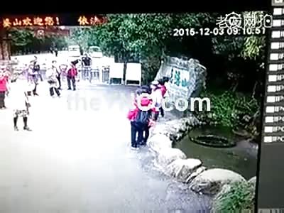 Woman Falls Into A Well. 