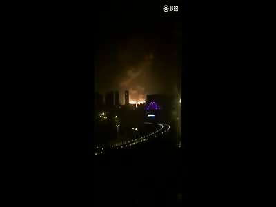 Video footage shows massive explosion in Tianjin, China 