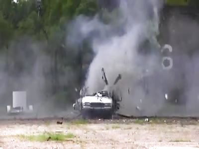 Police Bomb Squad Blows Up Car For Training Purposes