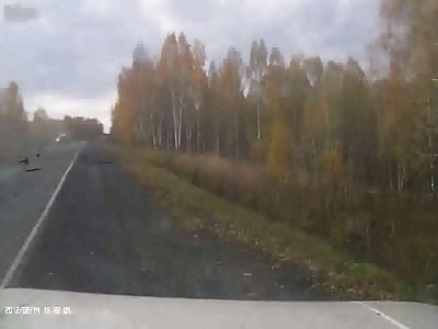 Suv crash with oncoming car while overtaking