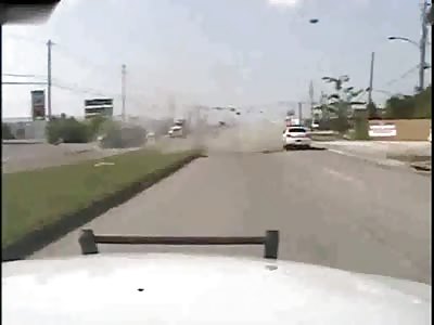  SUV Rolls During Crash, Drives Away