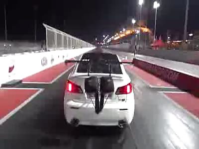 Lexus ISF Twin Turbo Crash