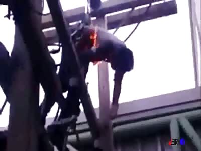  Electrician dies after shocked and being burned on electric pole  