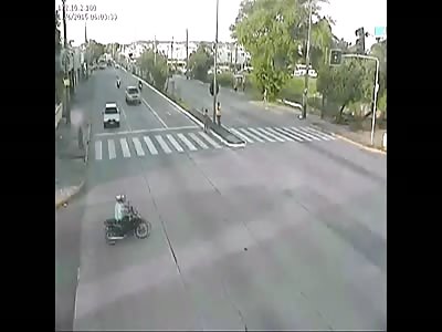 Car kills biker, both in the wrong 